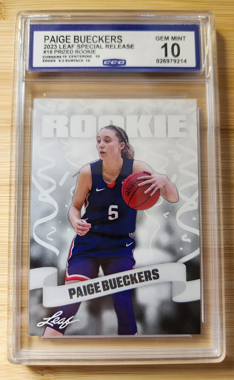 Leaf 2023 Special Release Paige Bueckers #18 Prized Rookies Rookie Graded